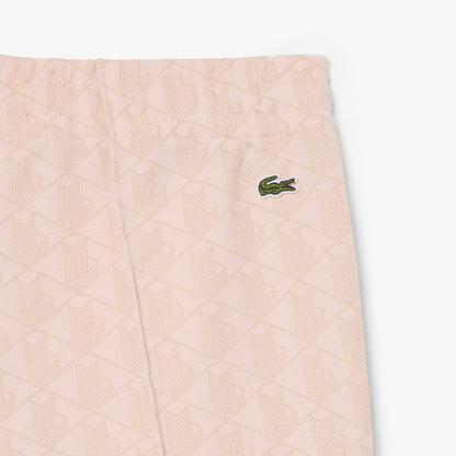 Pantalone Lacoste logato allover donna