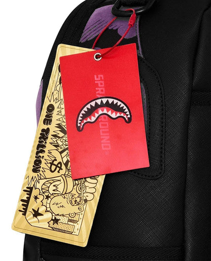 Zaino Sprayground nero PURPLE FLOCKED CAMO BACKPACK
