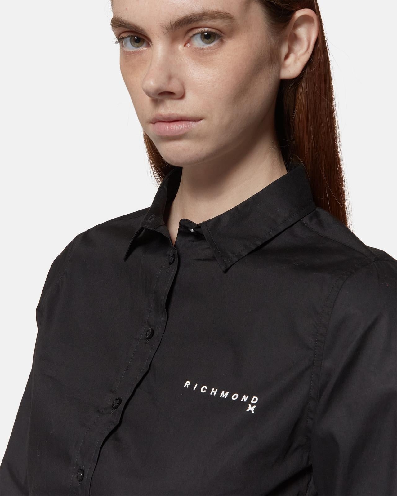 Camicia Richmond X cropped con fascia logata donna