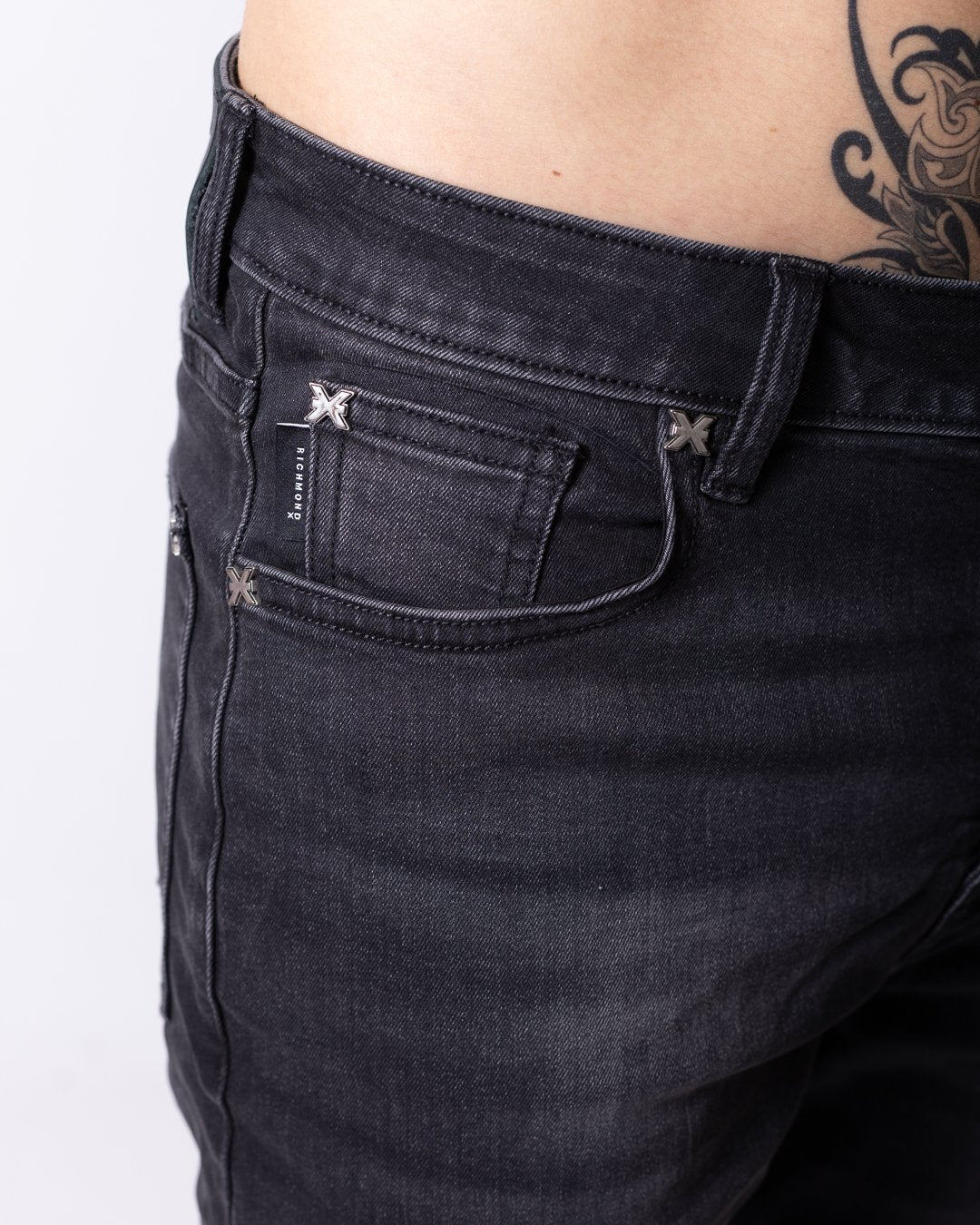 Jeans Richmond X skinny fit con patch logata uomo