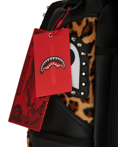 Zaino Sprayground nero Cheetah punk dlxsv backpack