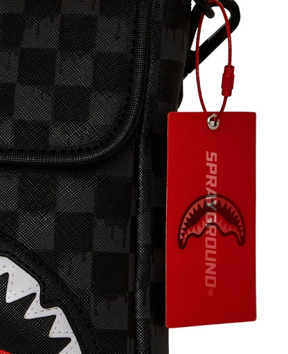 Tracolla Sprayground nero Dripping sharks in paris messenger  sling