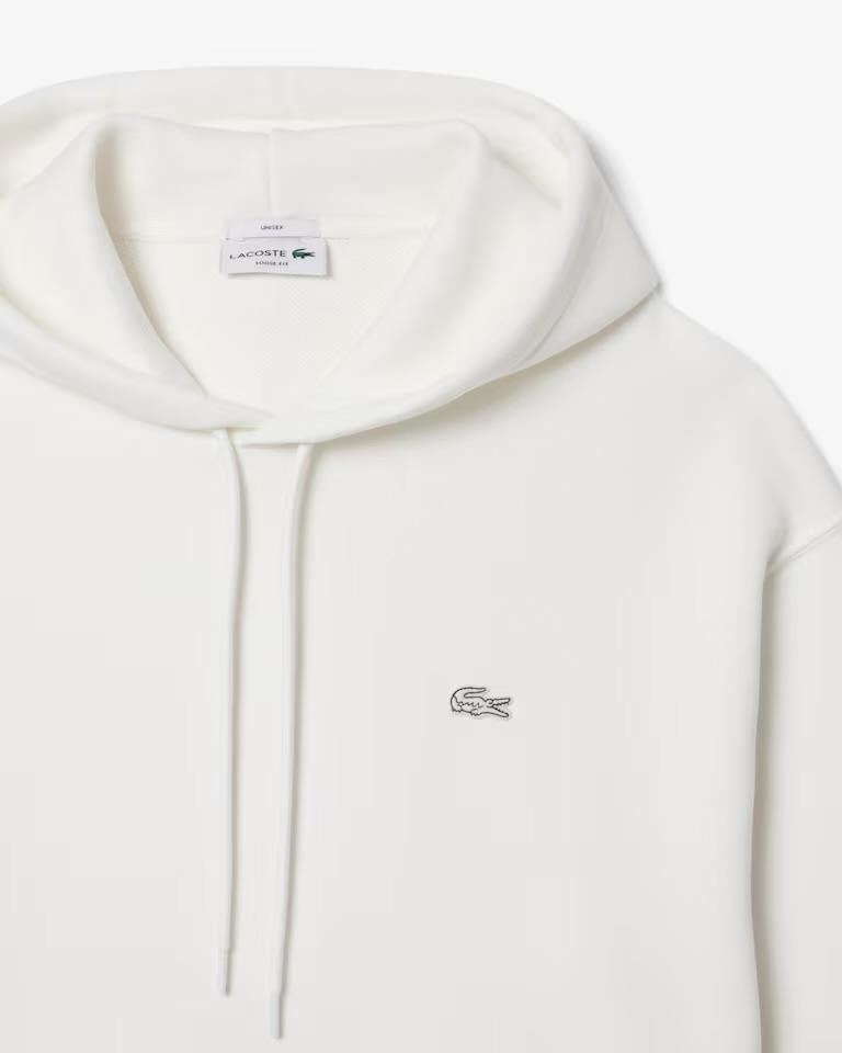 Felpa Lacoste logata con cappuccio uomo