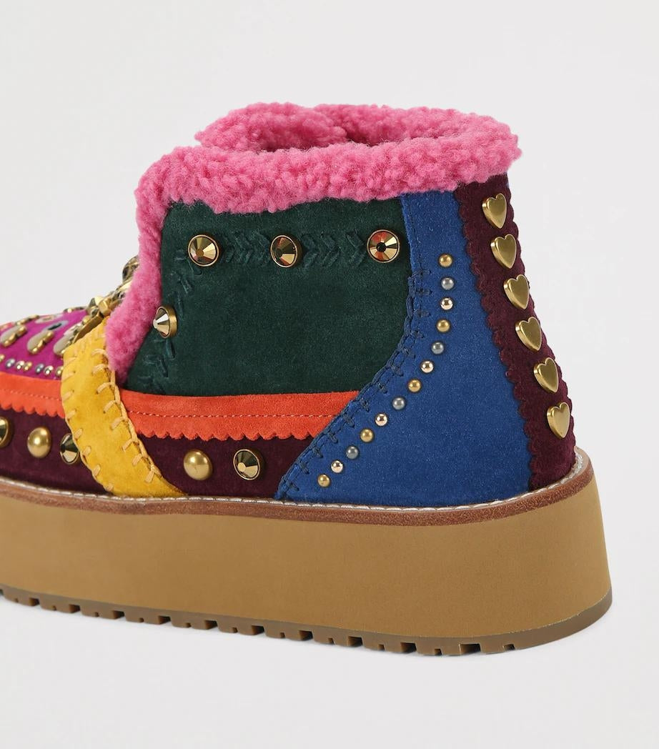 Stivaletto Kurt Geiger "Mansion Cosy multicolor" in suede donna