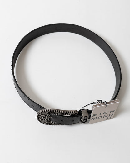 Cintura Richmond X in pelle con borchie