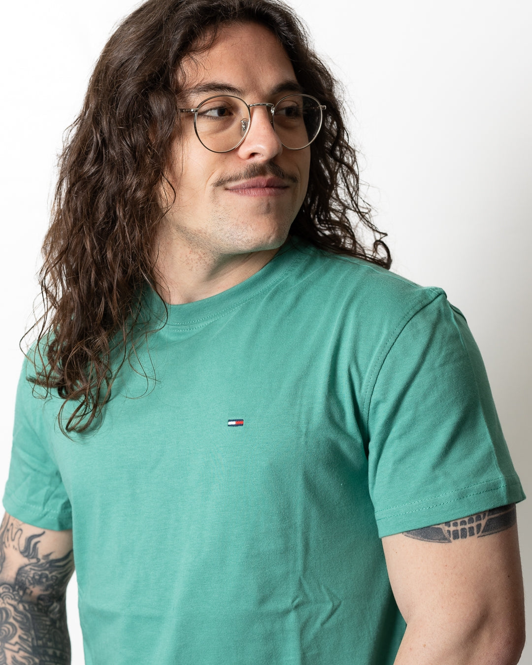 T-Shirt Tommy Jeans regular "Logo flag" uomo