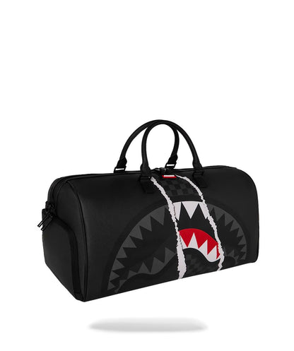 Borsa Sprayground nero CENTER RIP REVEALING GRAY CHECK MINI DUFFLE