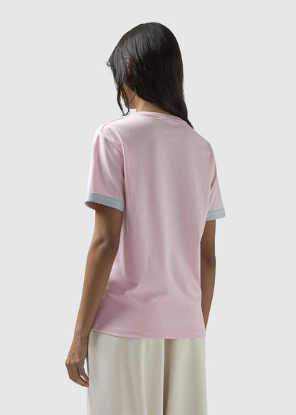 T-Shirt GCDS regular logo tape donna