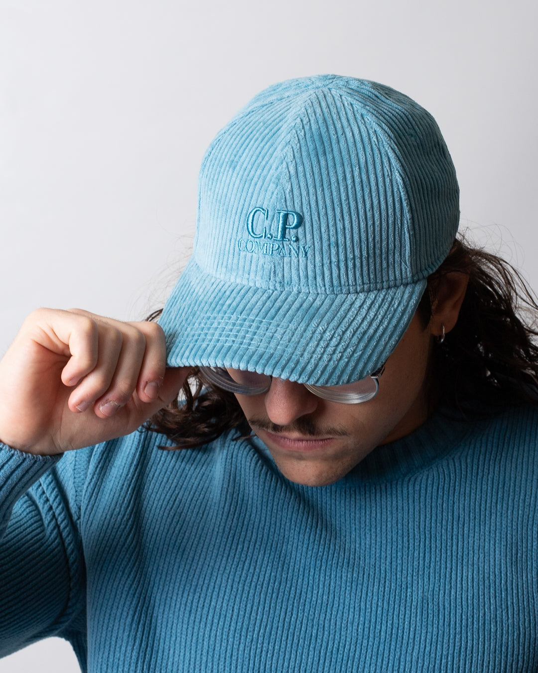 Cappello C.P. Company effetto velluto