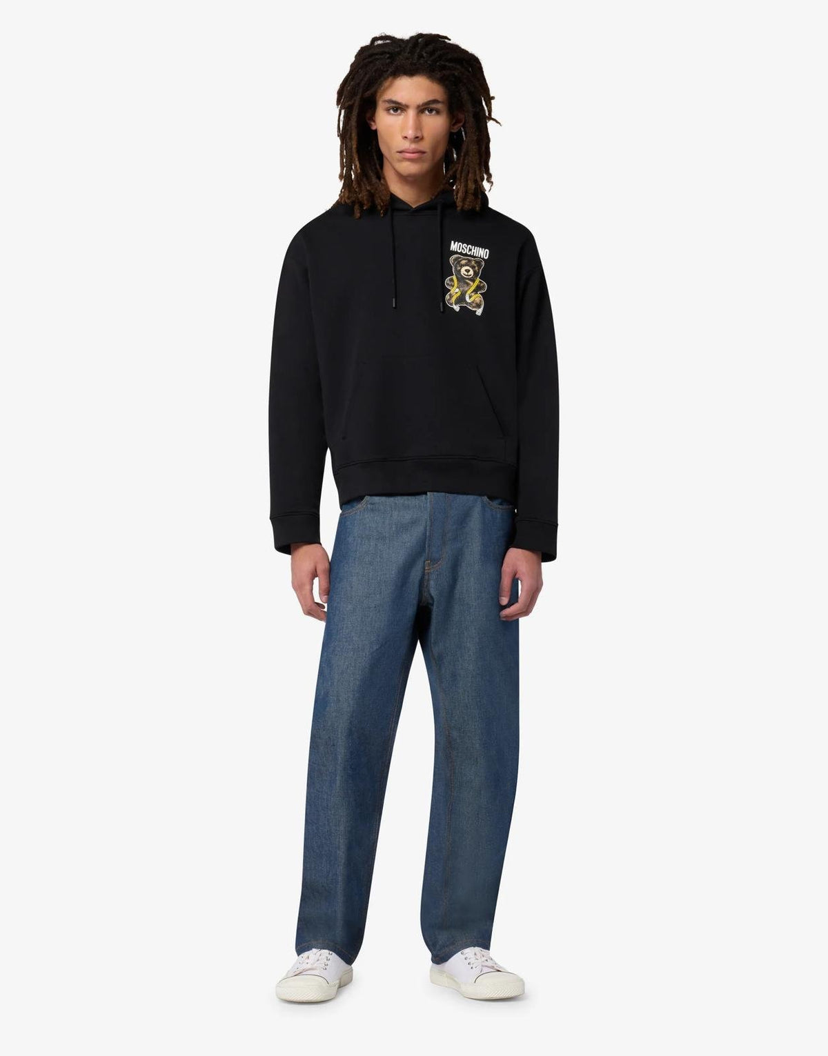 Felpa Moschino con cappuccio "Teddy Bear Print" uomo