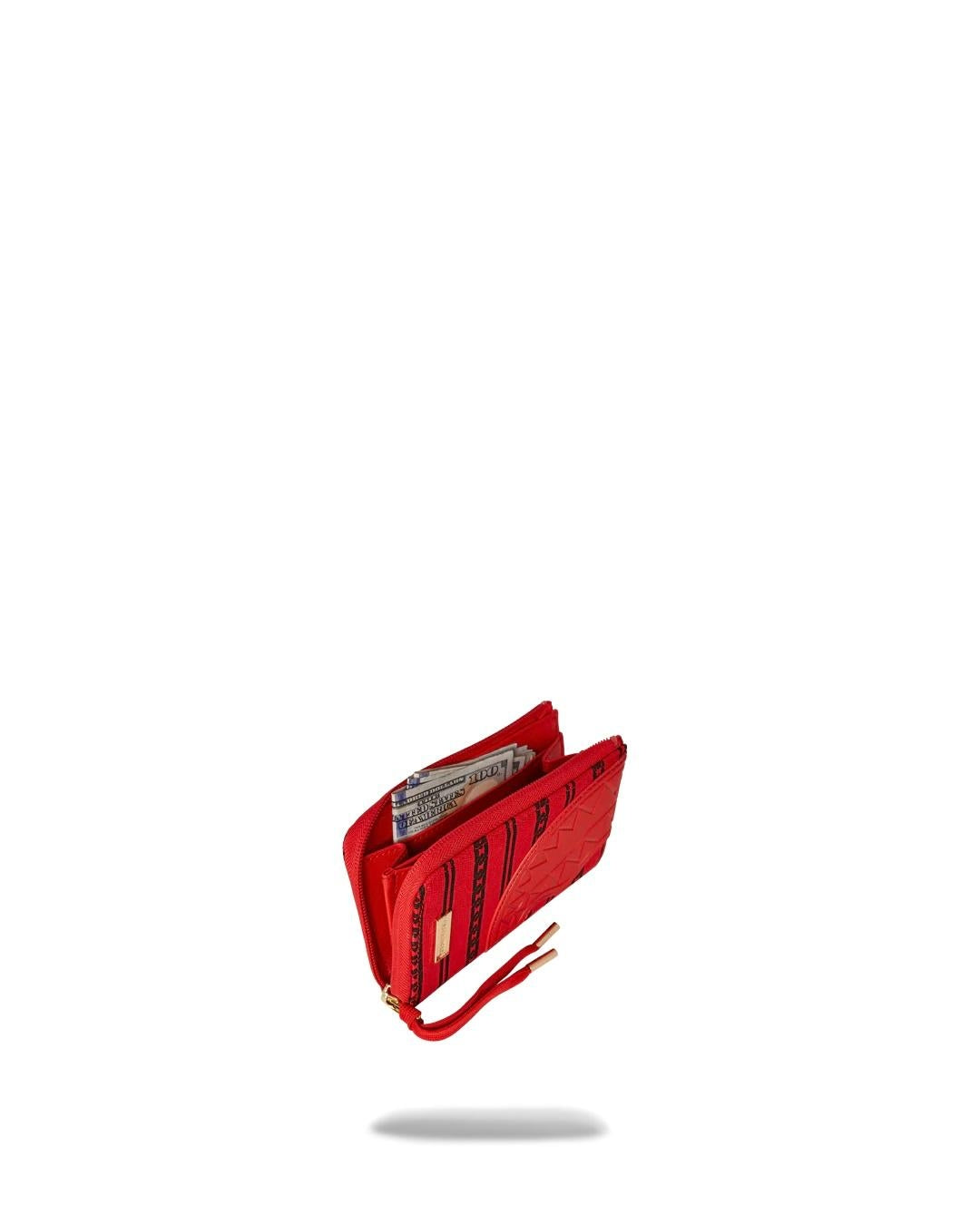 Portafoglio Sprayground rosso reverse sip 2.0  zip-out wallet