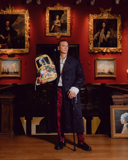 Zaino Sprayground nero MAURITSHUIS MUSEUM BACKPACK