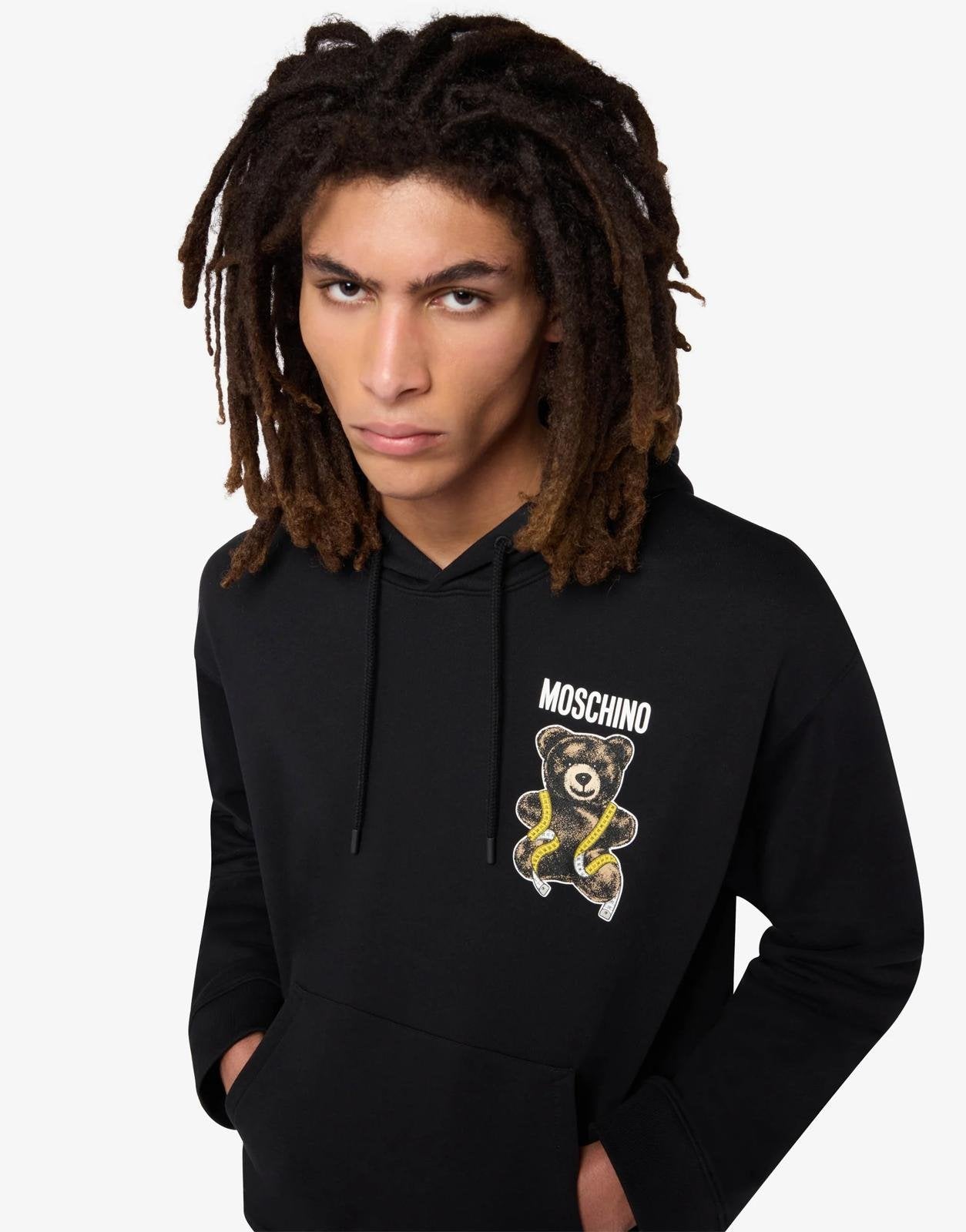 Felpa Moschino con cappuccio "Teddy Bear Print" uomo