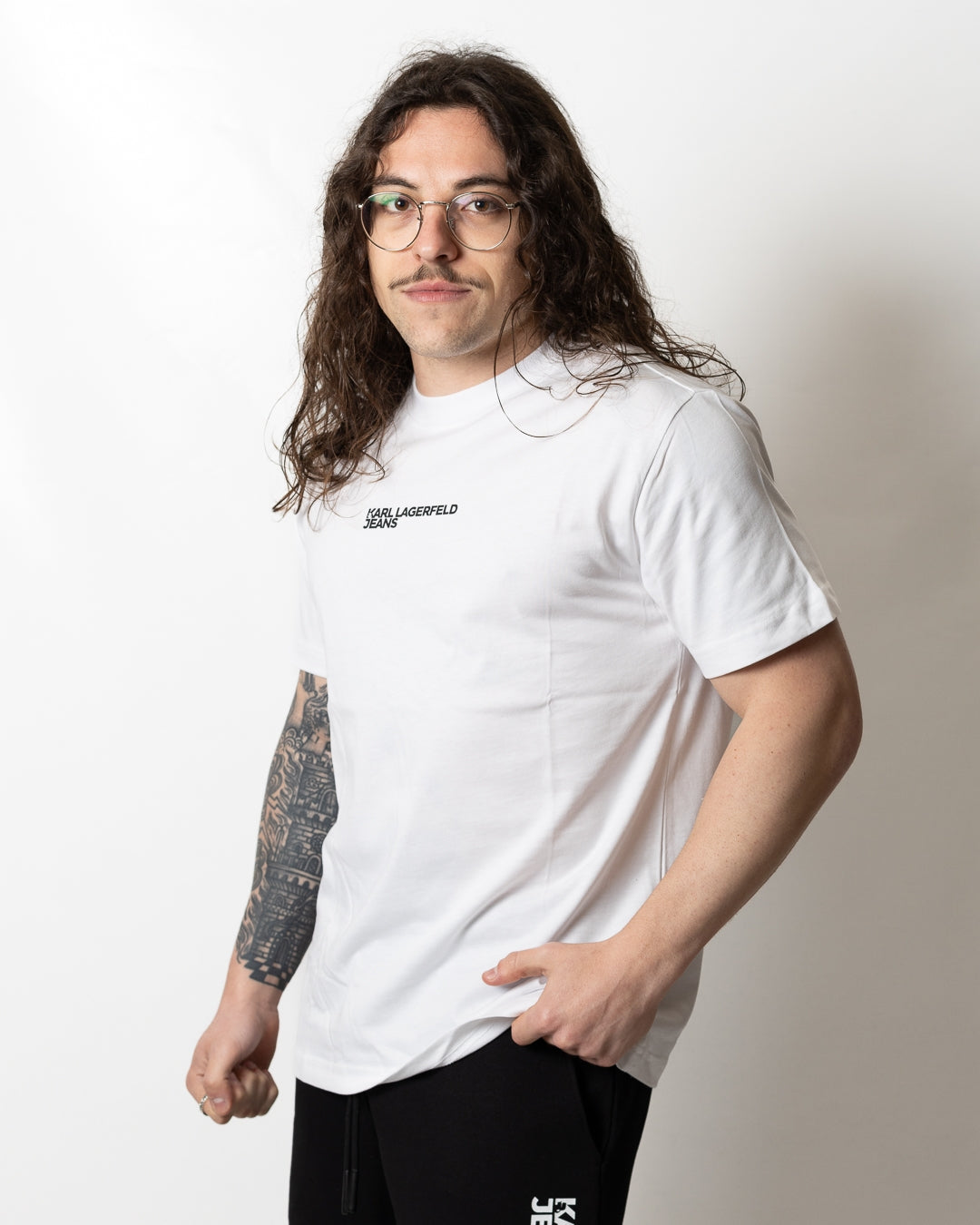 T-Shirt Karl Lagerfeld Jeans regular "Back Frame" uomo