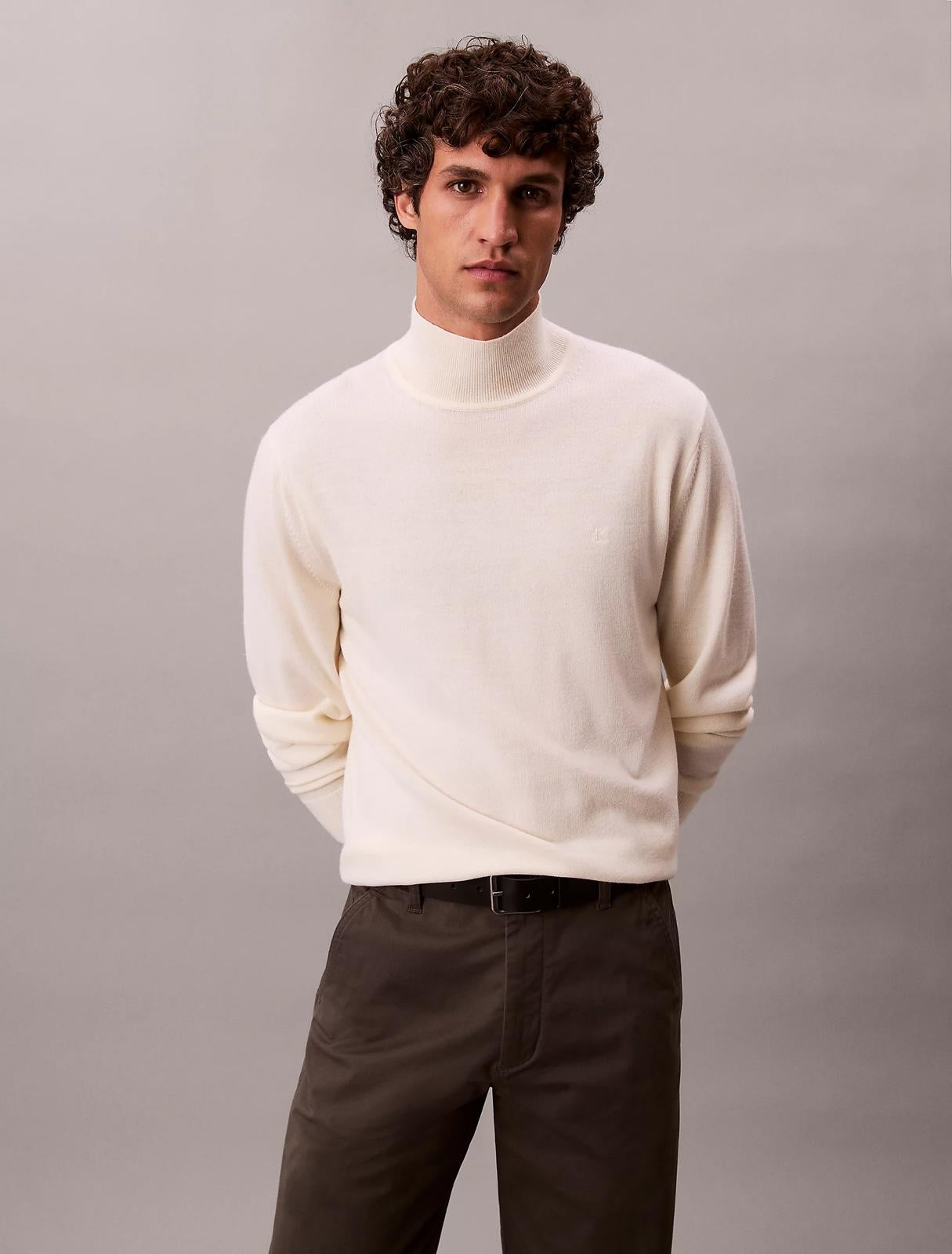 Maglia Calvin Klein in lana merino uomo