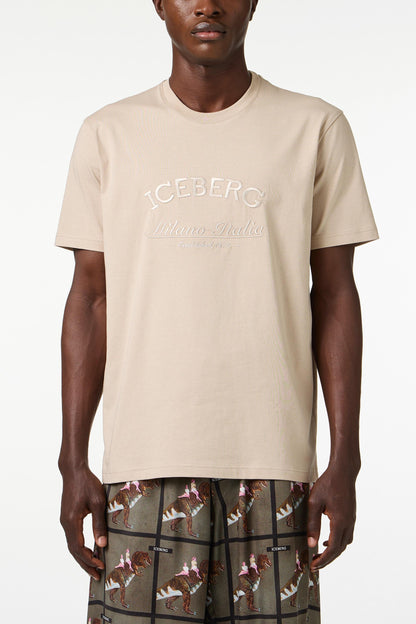 T-Shirt Iceberg con ricamo logato uomo
