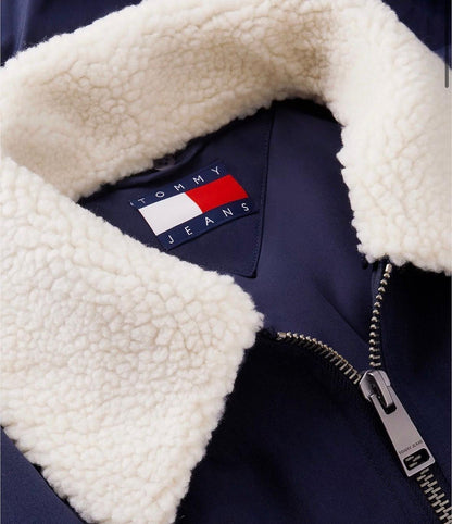 Giubbotto Tommy Jeans da aviatore relaxed fit imbottito con patch logo
