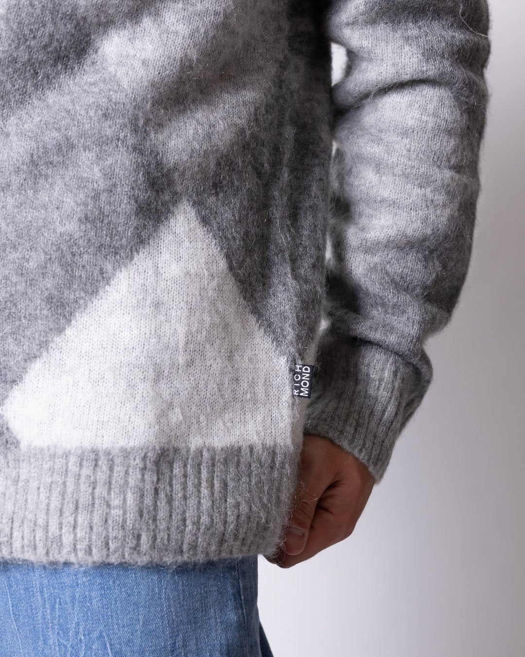 Cardigan Richmond X misto lana e mohair "London" uomo
