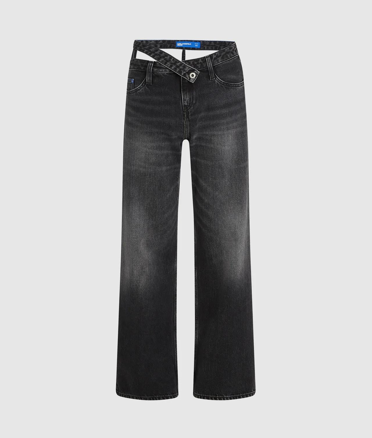 Jeans Karl Lagerfeld mid rise relaxed con dettaglio cut-out donna
