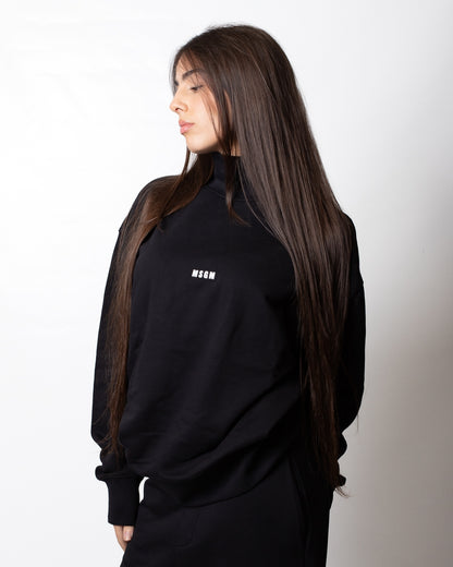 Felpa MSGM a collo alto con logo minimal