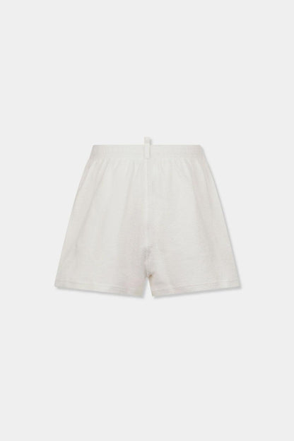 Bermuda Dsquared2 in spugna con logo a contrasto uomo