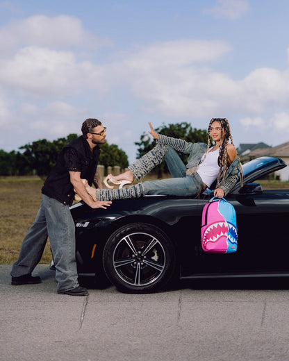 Zaino Sprayground blu/fucsia SHARK CENTRAL COTTON CANDY BACKPACK
