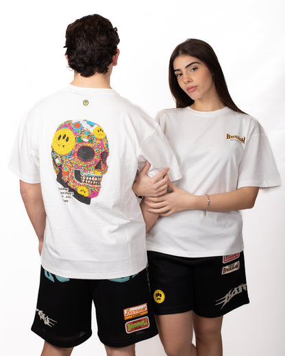 T-Shirt Barrow stampata con perline