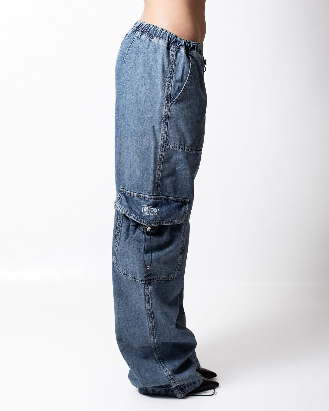 Pantalone Moschino Jeans cargo con coulisse donna