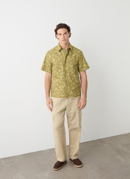 Camicia Colmar in nylon con stampa all-over uomo