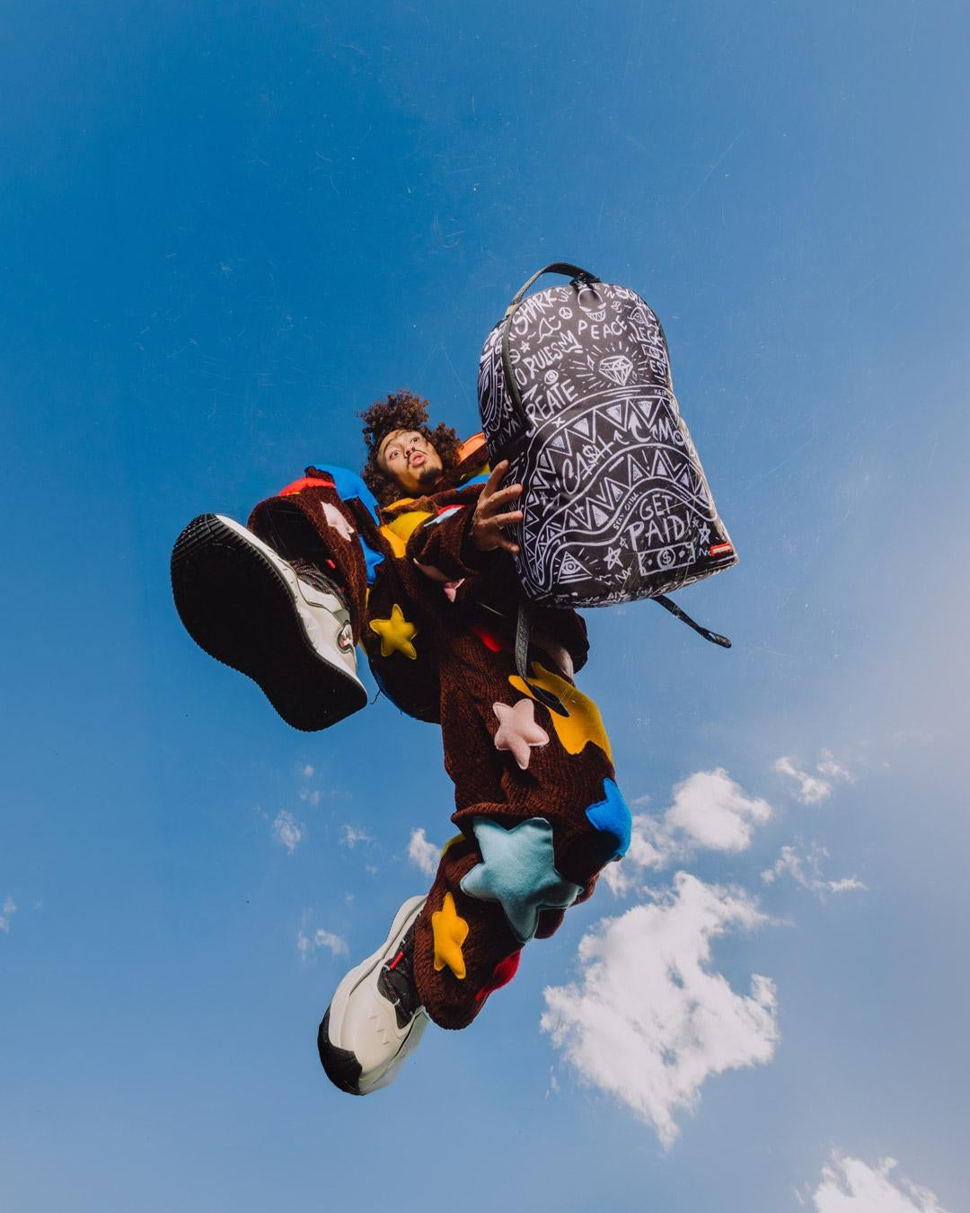 Zaino Sprayground nero CRAZY THOUGHTS BACKPACK 