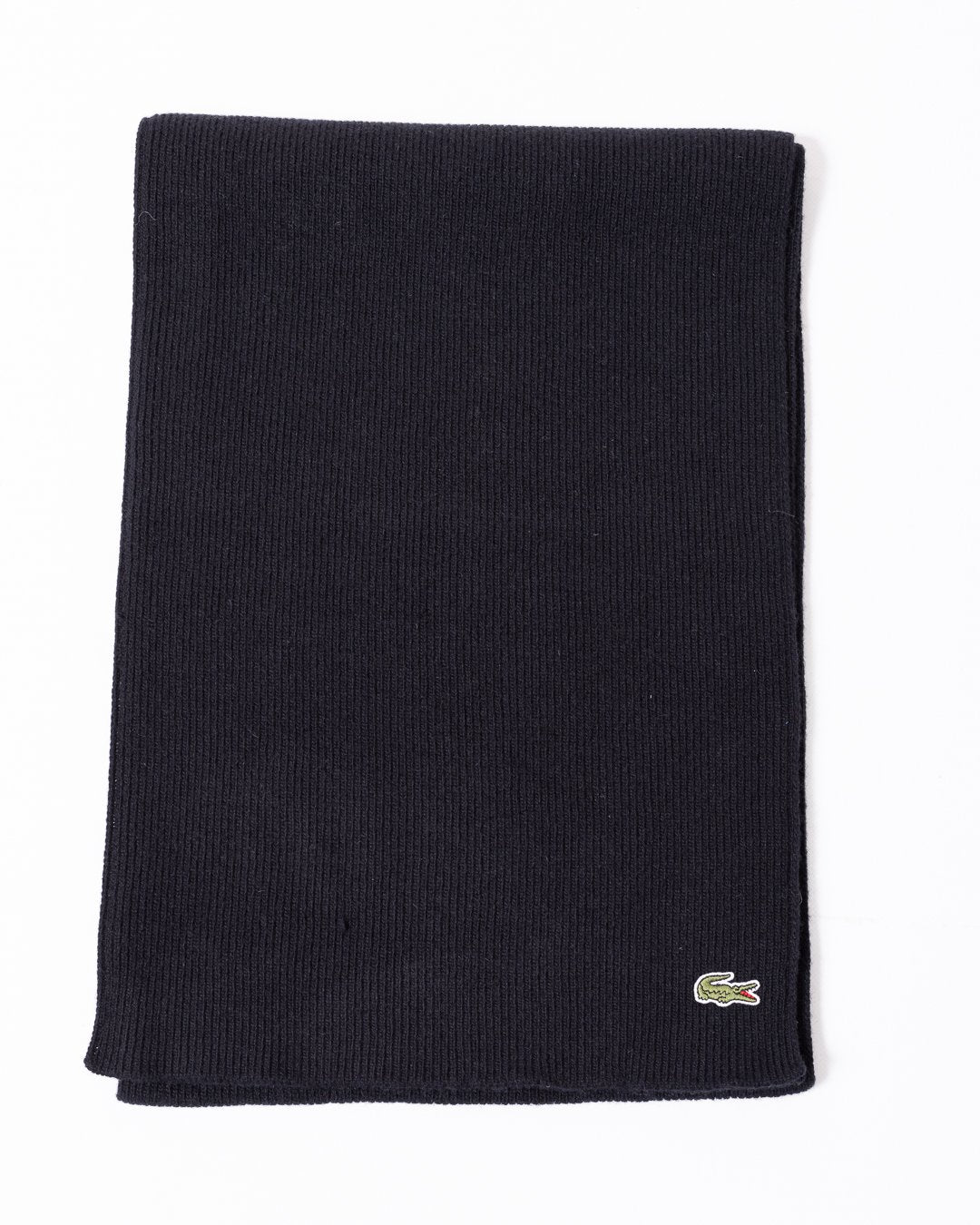 Sciarpa e cappello Lacoste in misto lana con costine
