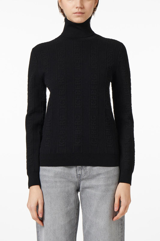 Maglia Iceberg lupetto in misto lana donna