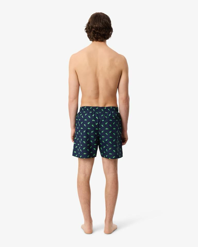 Boxer mare Lacoste con logo all-over uomo