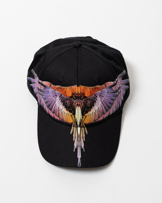 Cappello Marcelo Burlon con visiera "Icon Wings Orange"