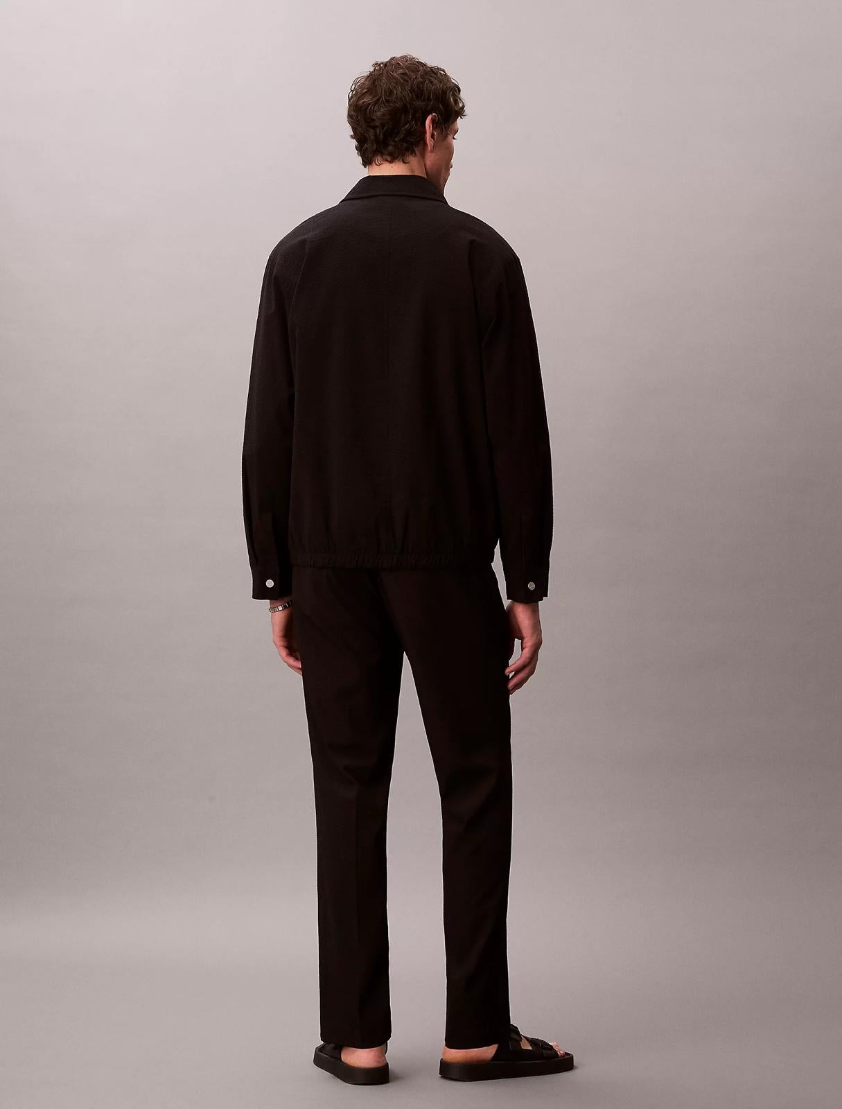 Pantalone Calvin Klein straight "Seersucker" uomo