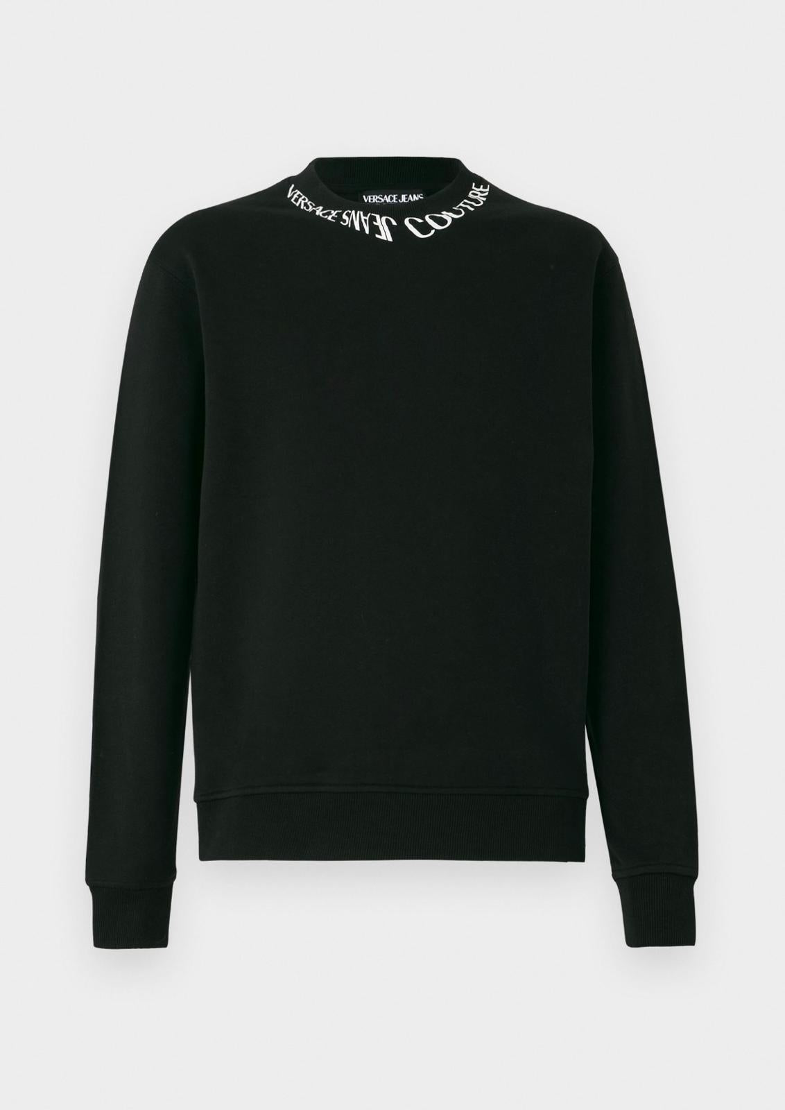 Felpa Versace Jeans Couture girocollo "Logo Liquify" uomo