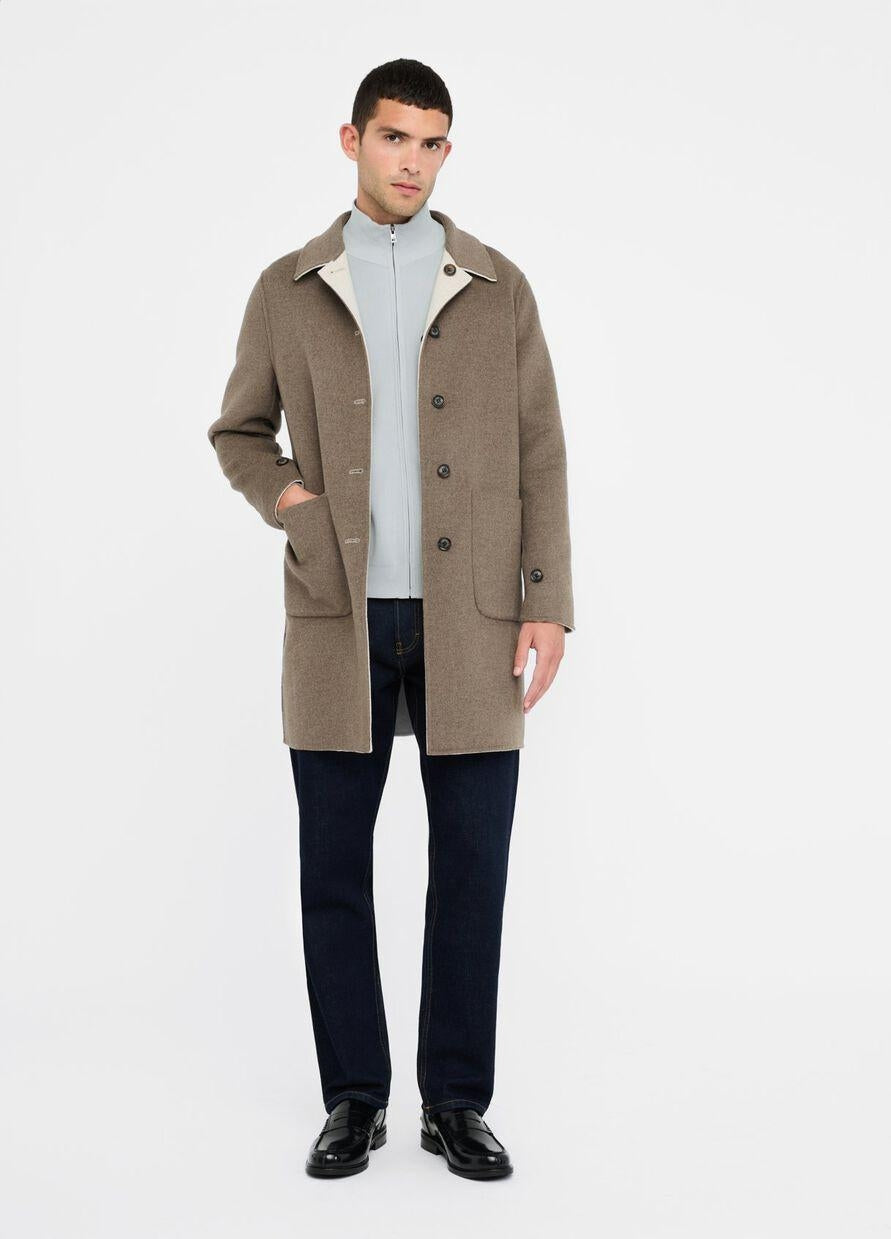 Cappotto Liu Jo reversibile in misto lana uomo