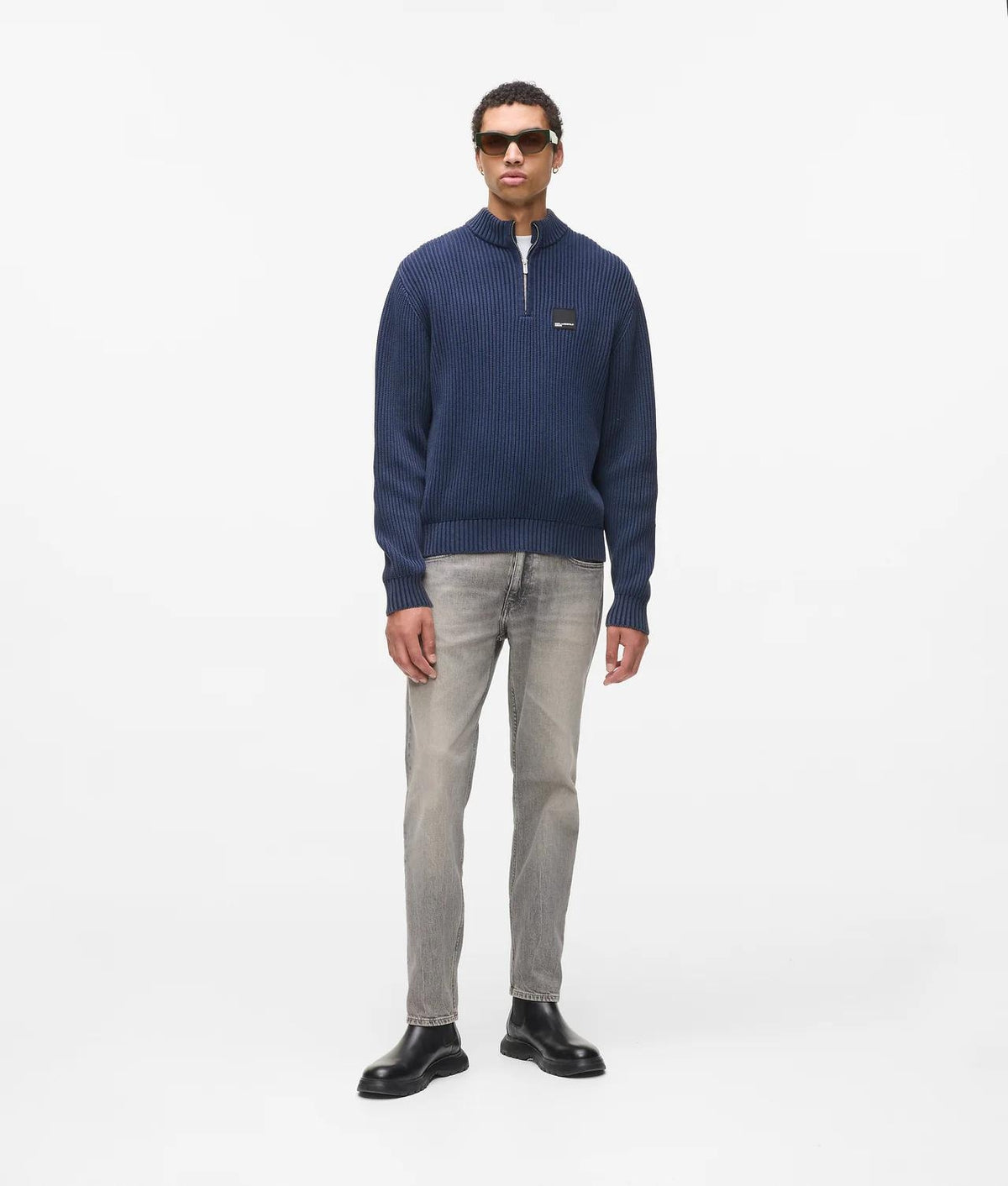 Maglia Karl Lagerfeld Jeans mezza zip uomo