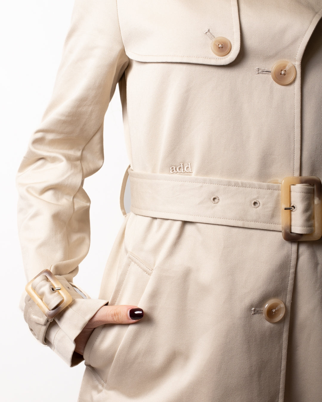 Trench Add monopetto in cotone donna