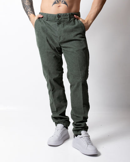 Pantalone Liu Jo effetto velluto in costina uomo