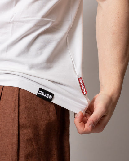 T-Shirt Dsquared2 con etichette logate uomo