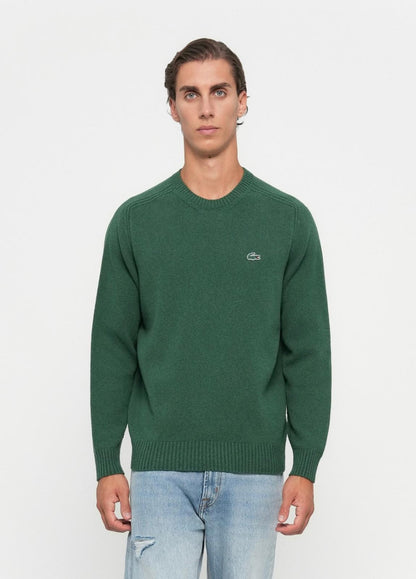 Maglia Lacoste girocollo in misto lana uomo