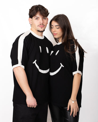 T-Shirt Moschino in lana "Smiley Movement" 