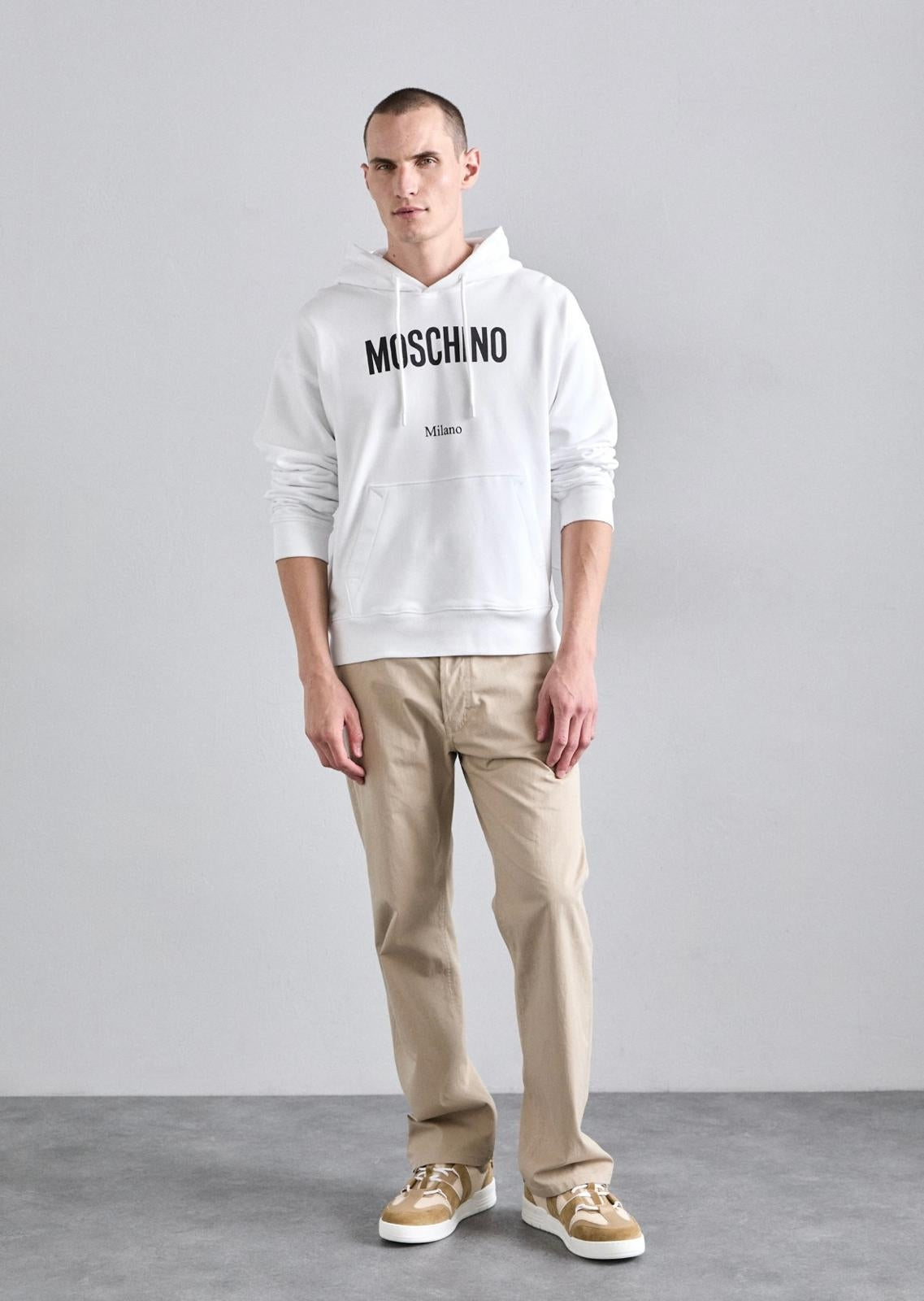 Felpa Moschino con cappuccio e logo basic