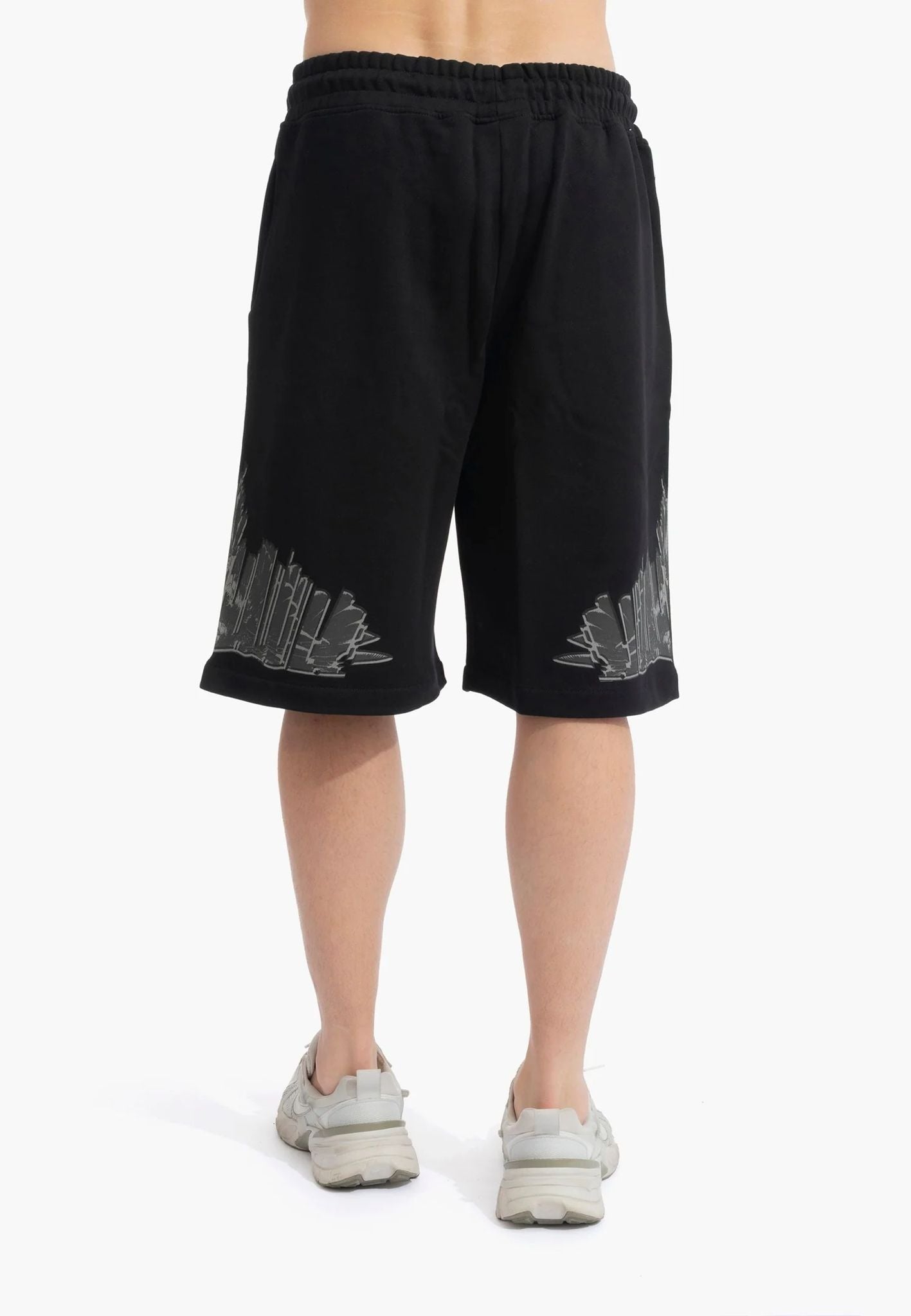 Bermuda Marcelo Burlon in felpa "Icon Wings" uomo