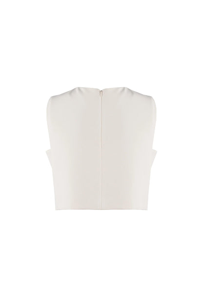 Top Nenette con borchie e strass donna