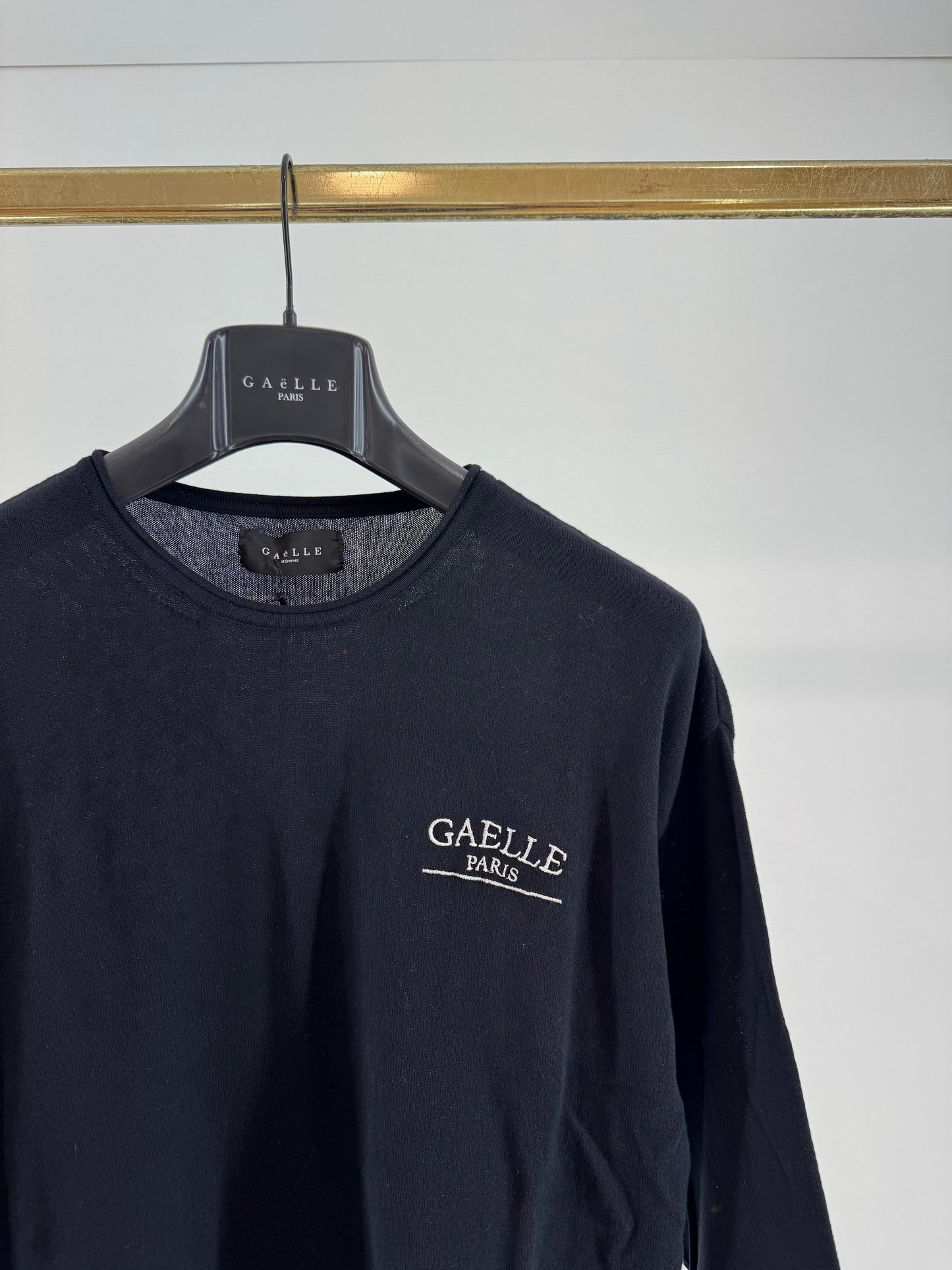 Maglia Gaelle girocollo con logo basic ricamato uomo