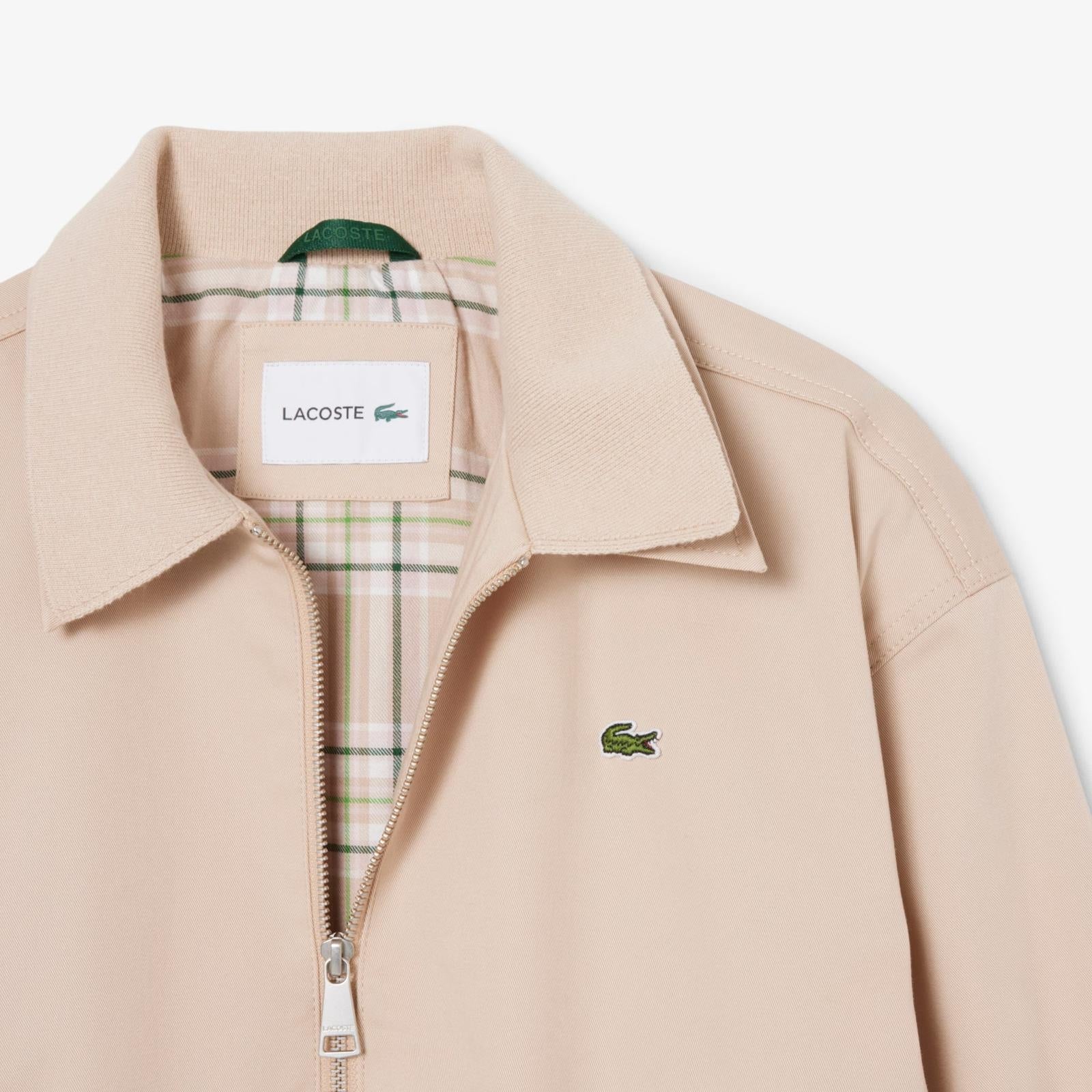 Felpa Lacoste fullzip con colletto e logo classic donna