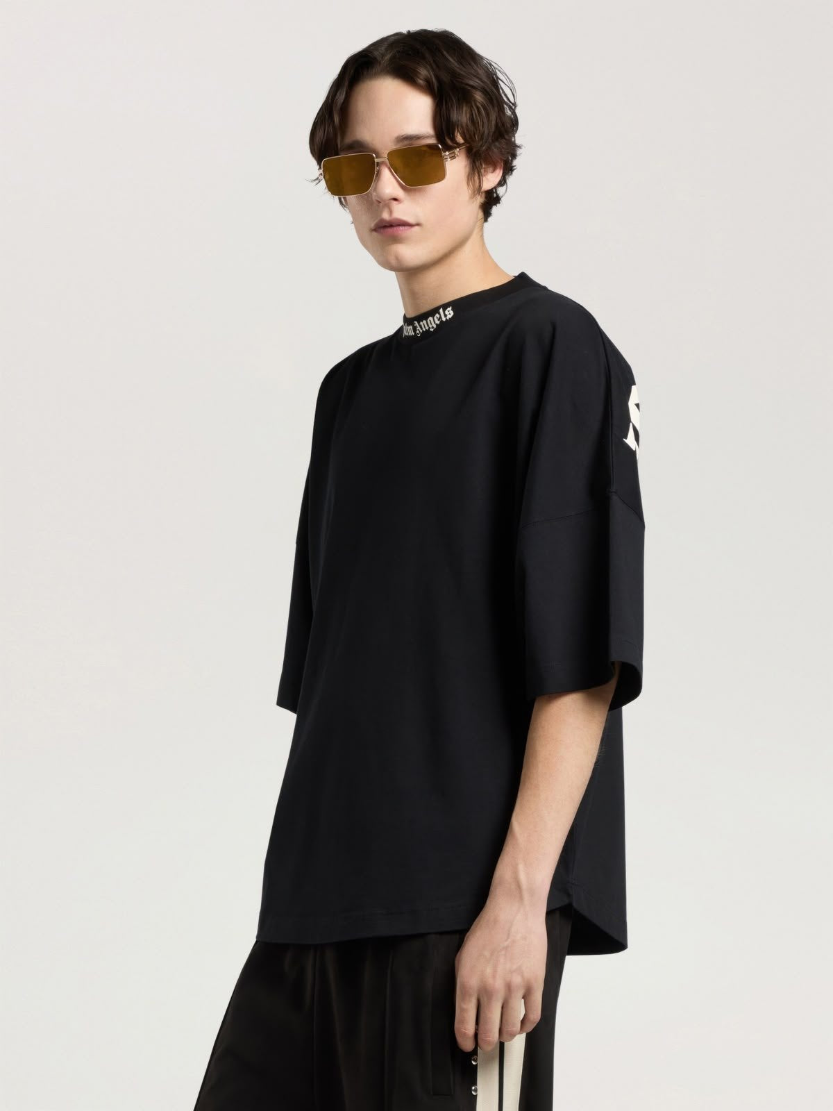 T-shirt Palm Angels maxi logo stampato