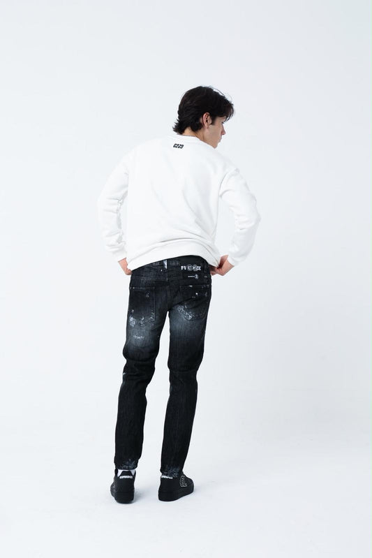 Jeans G2FIRENZE slim con patch logo e dettagli in metallo